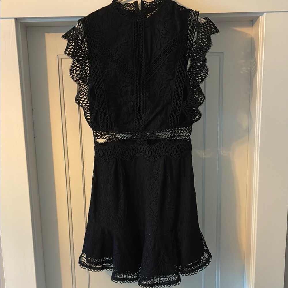 Cheeky Chic Black Lace Dress